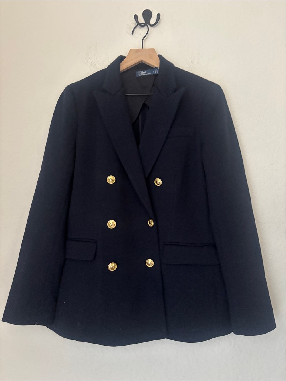 POLO by Ralph Lauren Double-Breasted navy  Blazer with Gold Buttons size 6
